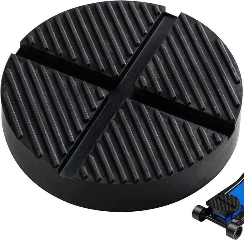 Moibunka Universal Floor Jack Rubber Pad, Cross Beam Jack Adapter, Pinch Weld Side Frame Protector, 1 Pack, Black - Image 1